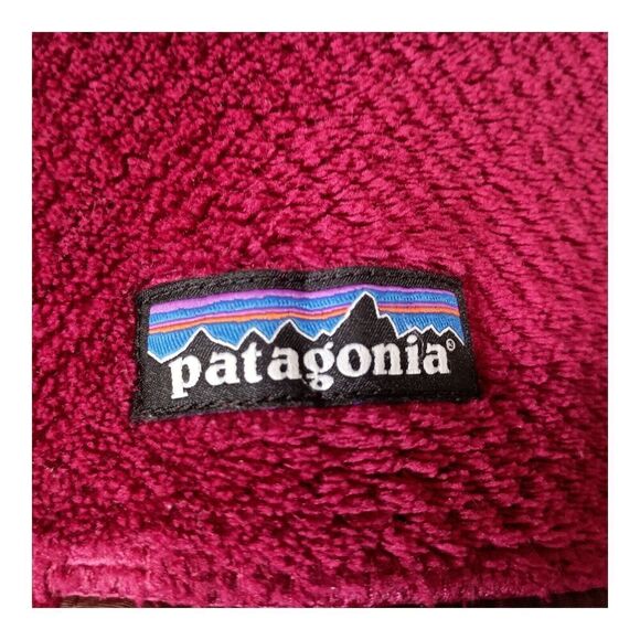 Patagonia Re-Tool Snap-T Fleece Pullover Polartex Burgundy Red Women's Small - Picture 3 of 5